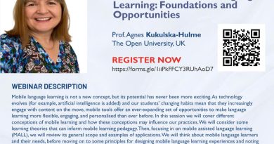 Webinar: The Basics of Mobile Language Learning: Foundations and Opportunities