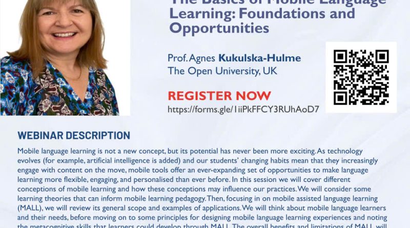 Webinar: The Basics of Mobile Language Learning: Foundations and Opportunities
